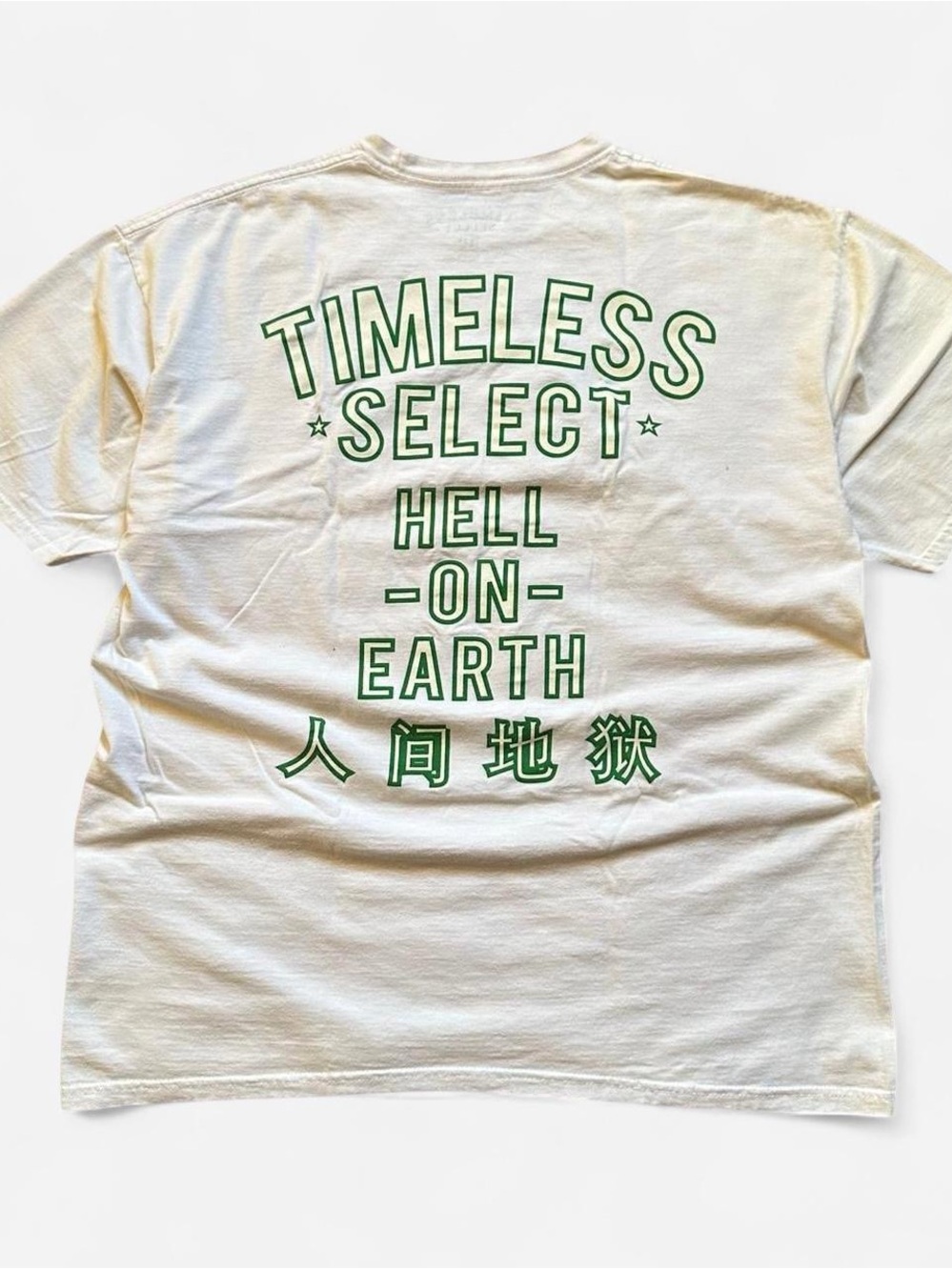 Timeless Select "Hell On Earth" Graphic Tee - White & Green XL